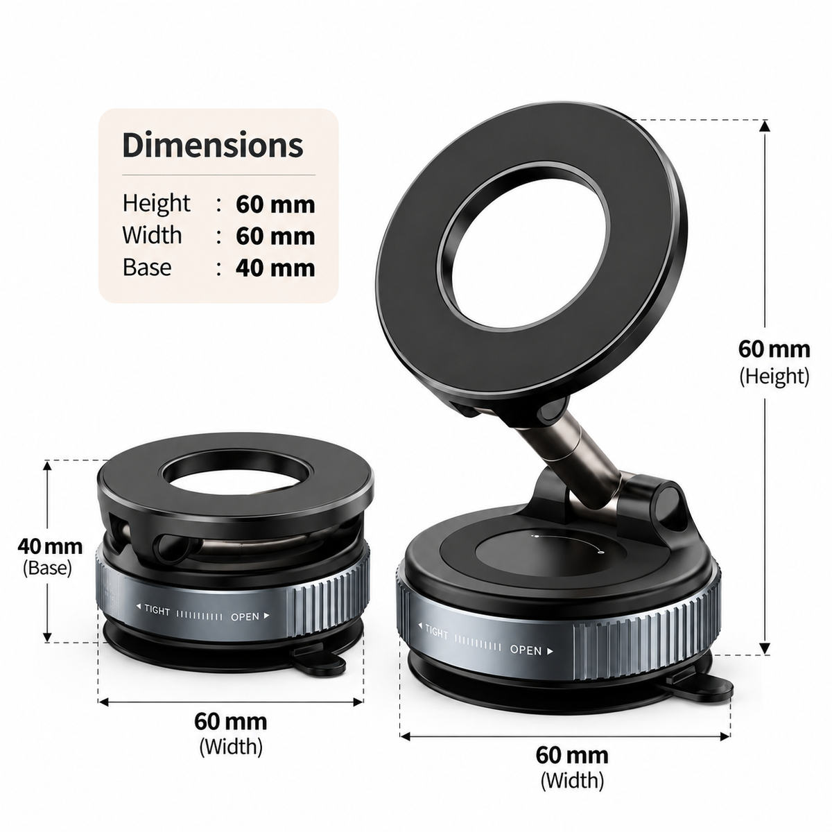 Magnetic Phone Stand | Adjustable Foldable Mobile Holder | Desktop Phone Stand
