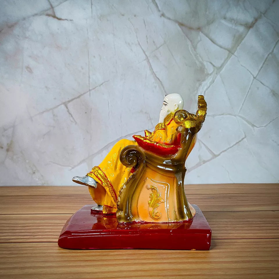 Guruji Swaroop Murti Resin Handmade sculpture Idol ( Yellow )