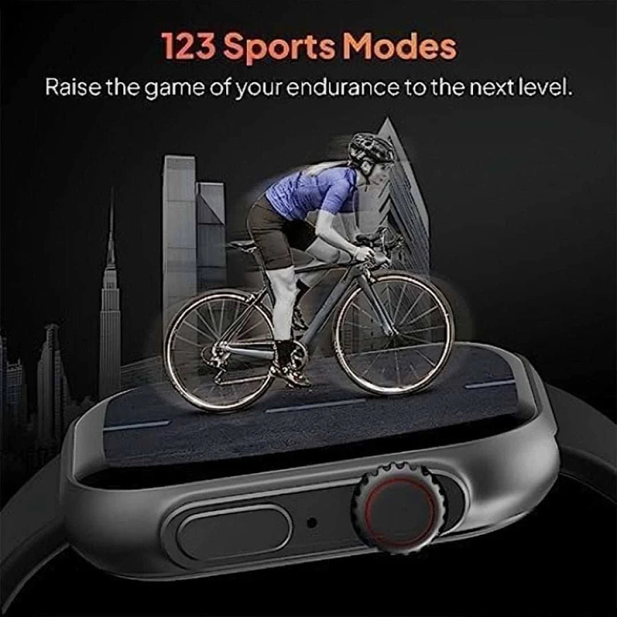 Smart Watch Ultra 12+1 Combo Set: Feature-Packed Smartwatch with Wireless Earbuds & Interchangeable Straps