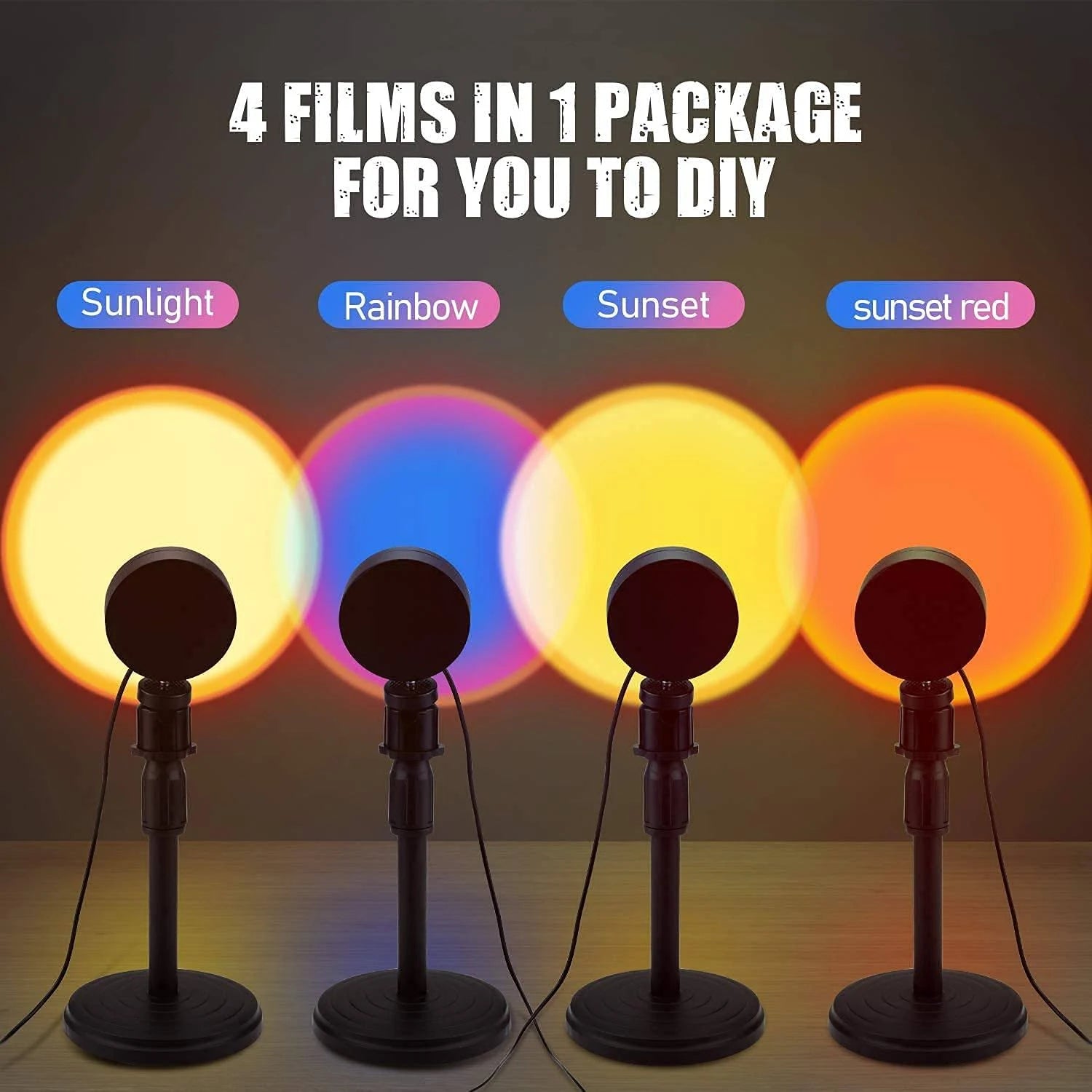 SunGlow Aura Light – 16-Color Mood Projector