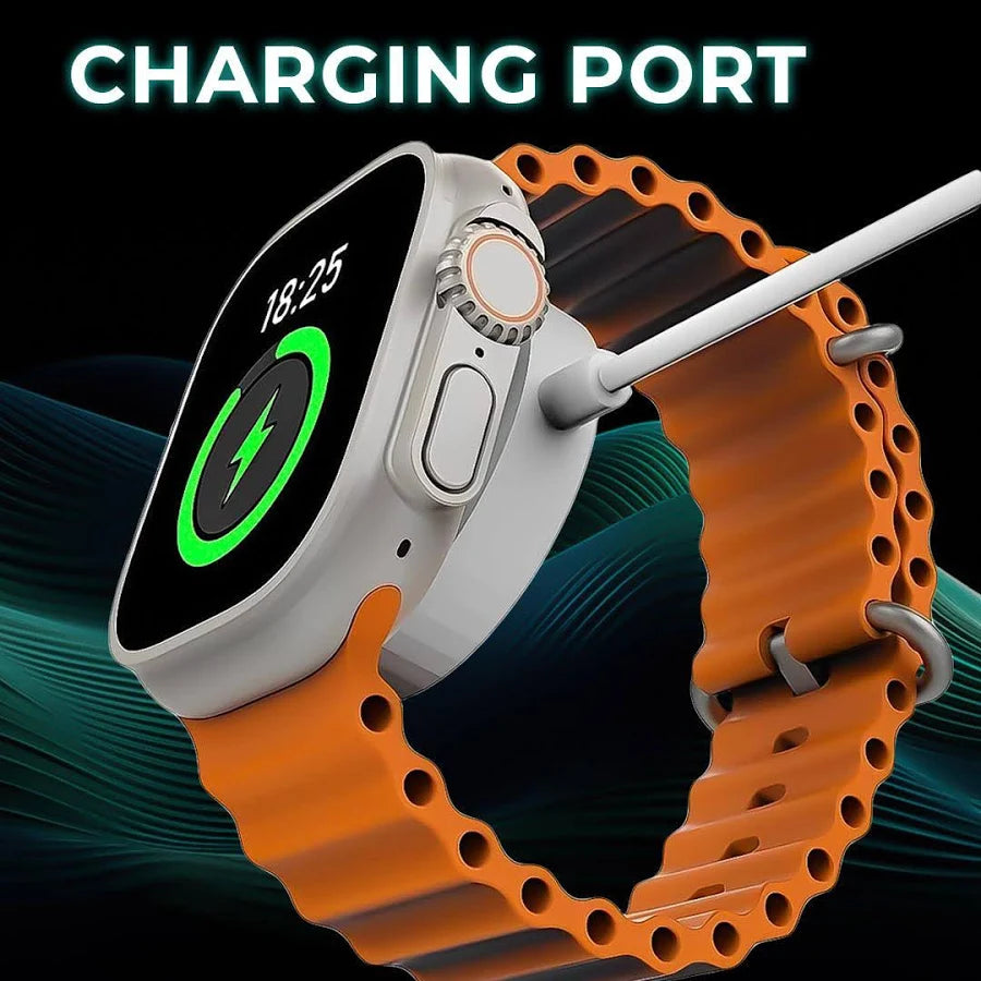 Smart Watch Ultra 12+1 Combo Set: Feature-Packed Smartwatch with Wireless Earbuds & Interchangeable Straps