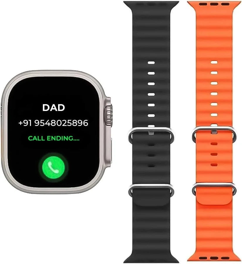 Smart Watch Ultra 12+1 Combo Set: Feature-Packed Smartwatch with Wireless Earbuds & Interchangeable Straps