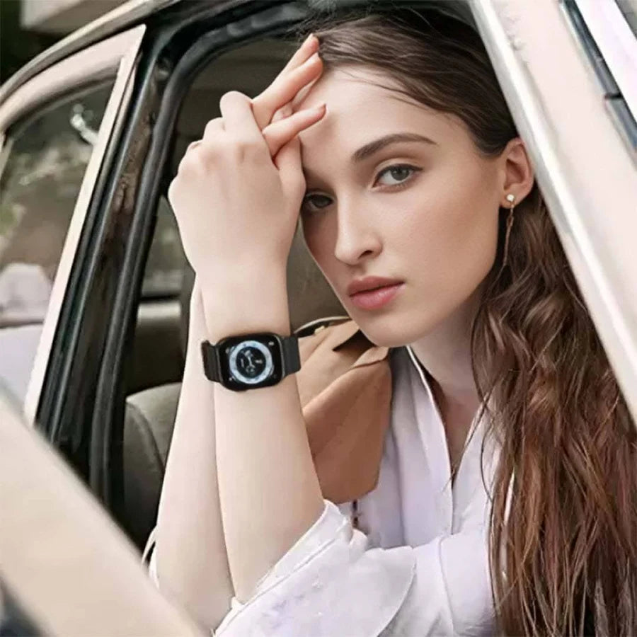 Smart Watch Ultra 12+1 Combo Set: Feature-Packed Smartwatch with Wireless Earbuds & Interchangeable Straps